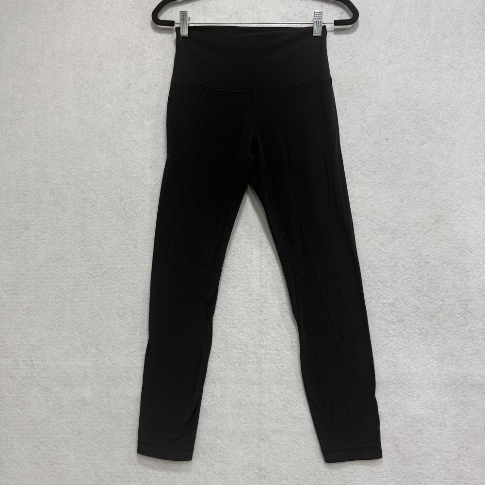 Lululemon Pants Womens 6 Black High Rise Yoga Leggings Athletic Gym Running